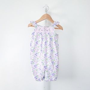 JoJo Maman Bébé Floral Smocked Baby Romper
